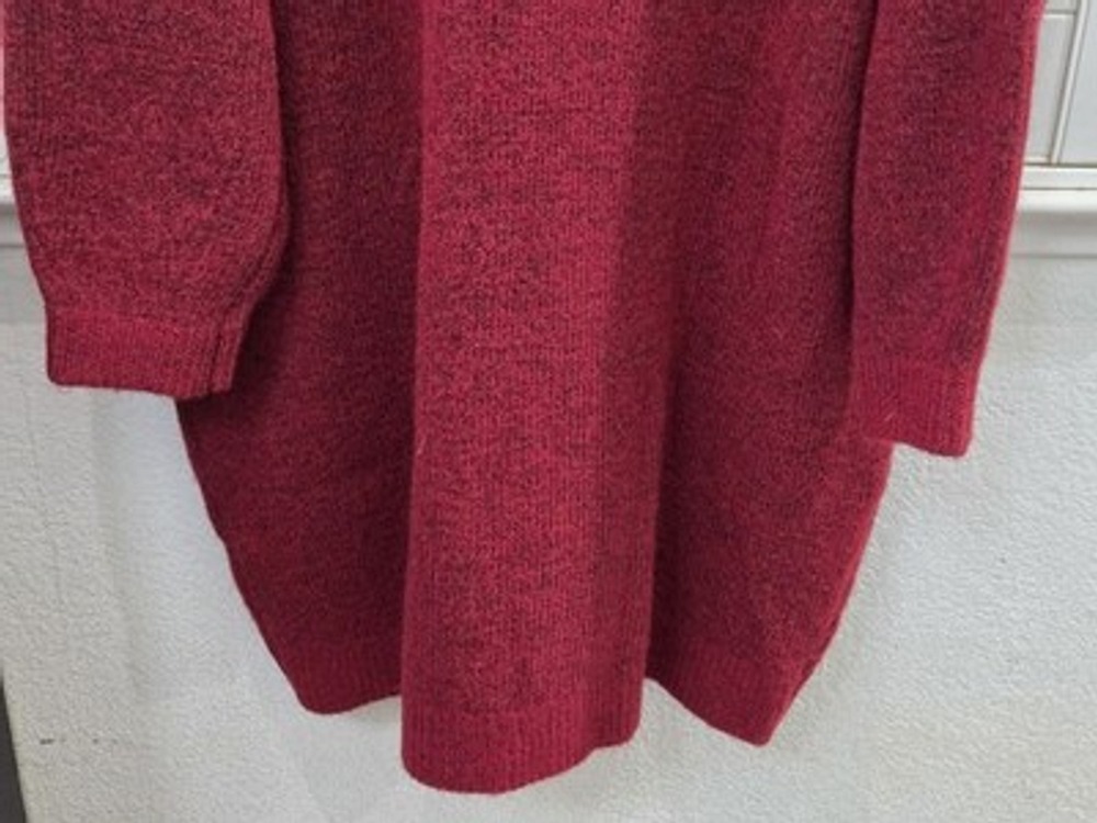 Banana Republic XL Red Marled Sweater Dress Long Sleeve Crewneck NWT $140 - Picture 8 of 13